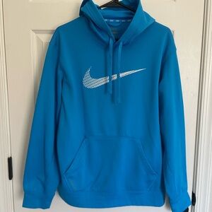 Nike Blue Men's Hoodie - size Large